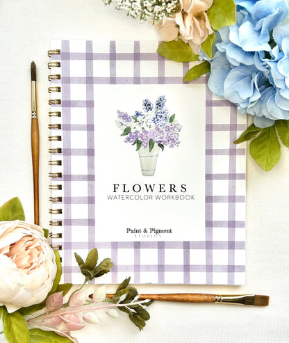 Flowers Watercolor Workbook