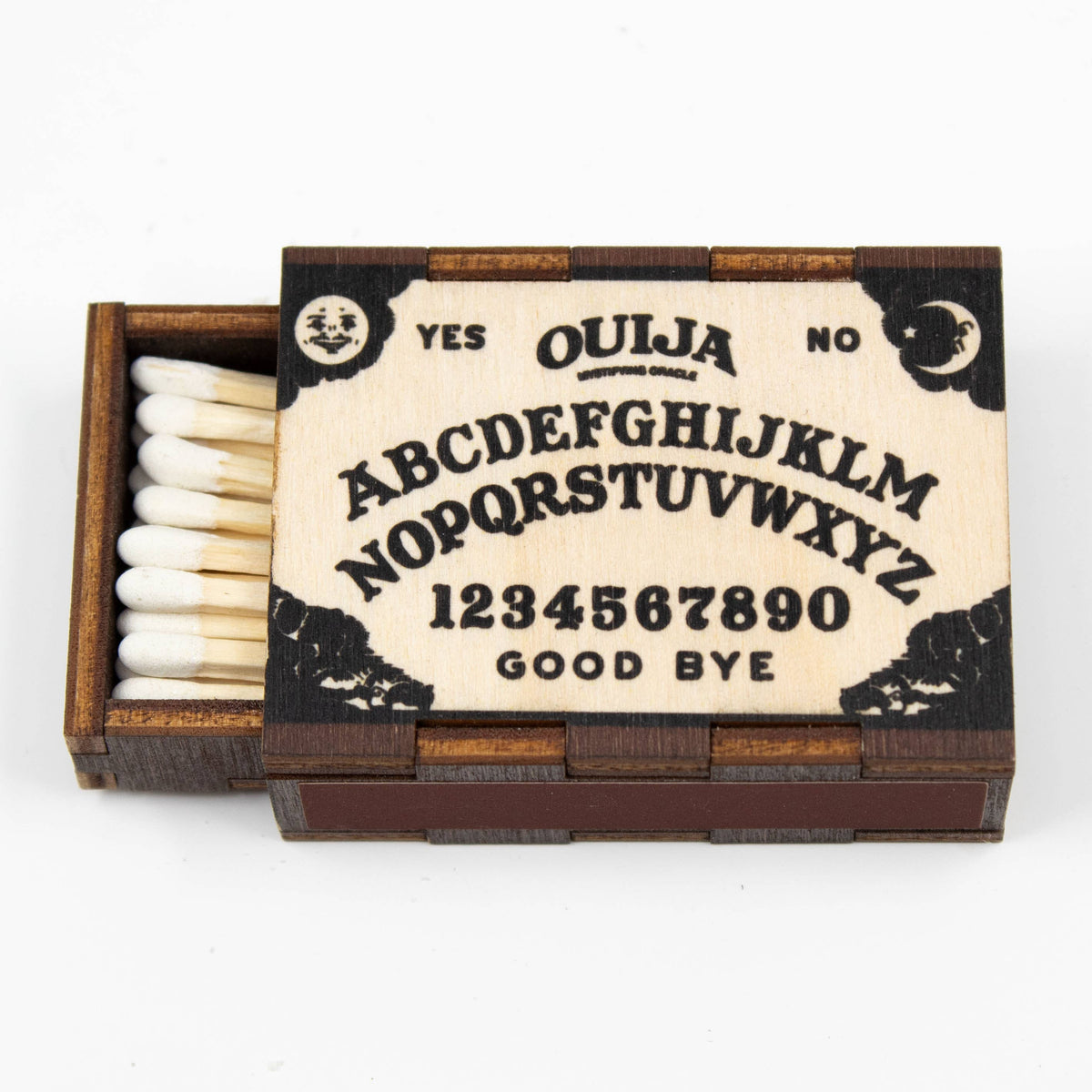 Ouija Board Wooden Matchbox
