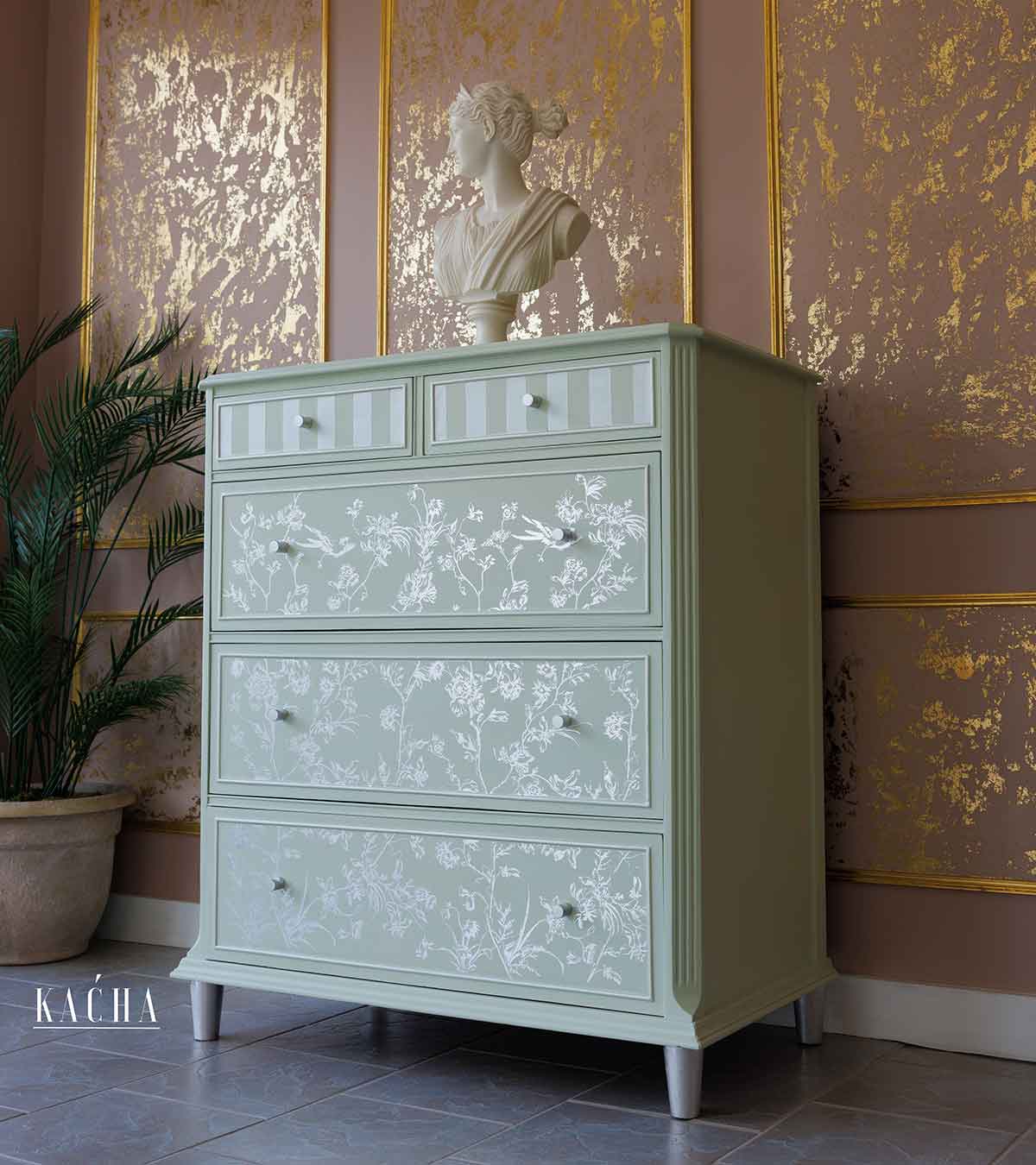 Silver Bird 18" x 24" (2-Sheets) - Decor  Foil Transfers® Kacha