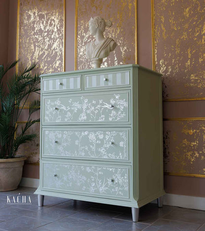 Silver Bird 18" x 24" (2-Sheets) - Decor  Foil Transfers® Kacha