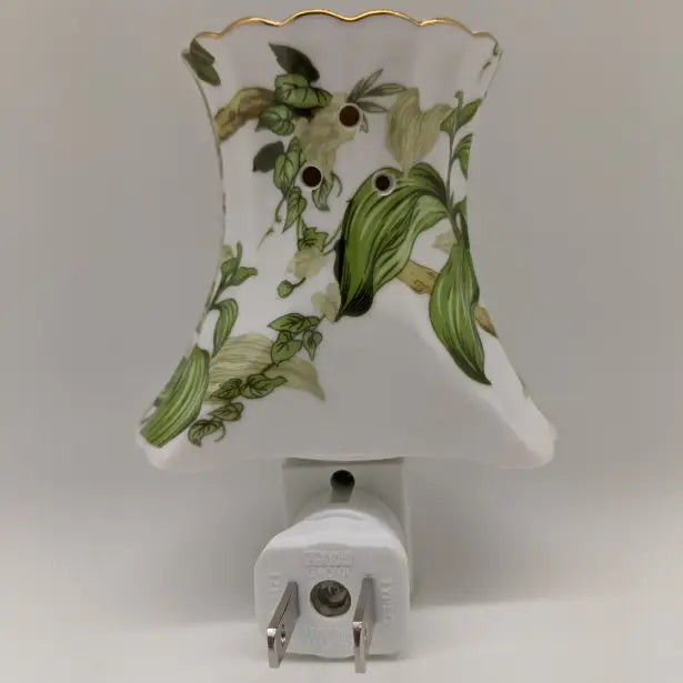 Tropical Parrot - Porcelain Nightlight 24K Gold Trim