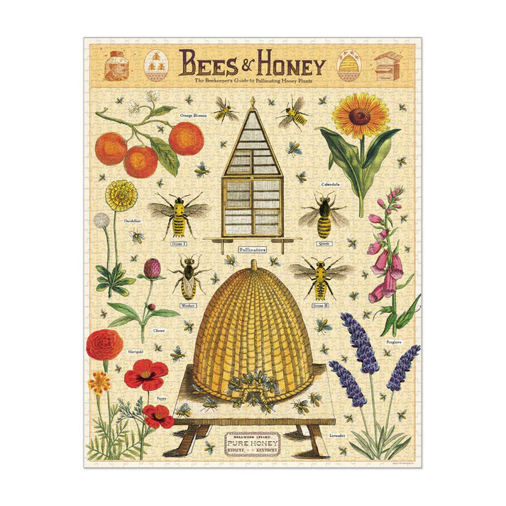 Cavallini & Co. Vintage Puzzle - Bees & Honey 1000pc