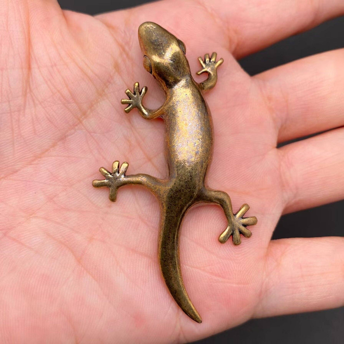 Salamander Lizard Bronzed Trinket 68270