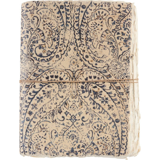 Indigo Paisley 8x6 Unlined Journal