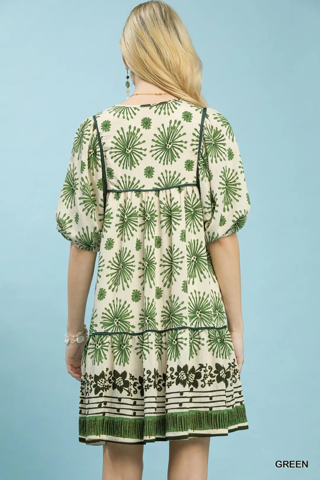 Border Print Tunic Dress - umGee USA