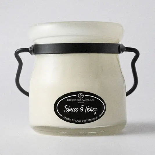 Tobacco & Honey 5oz Cream Jar - Milkhouse Candle Company