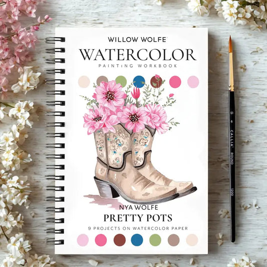 Pretty Pots Watercolor Workbook