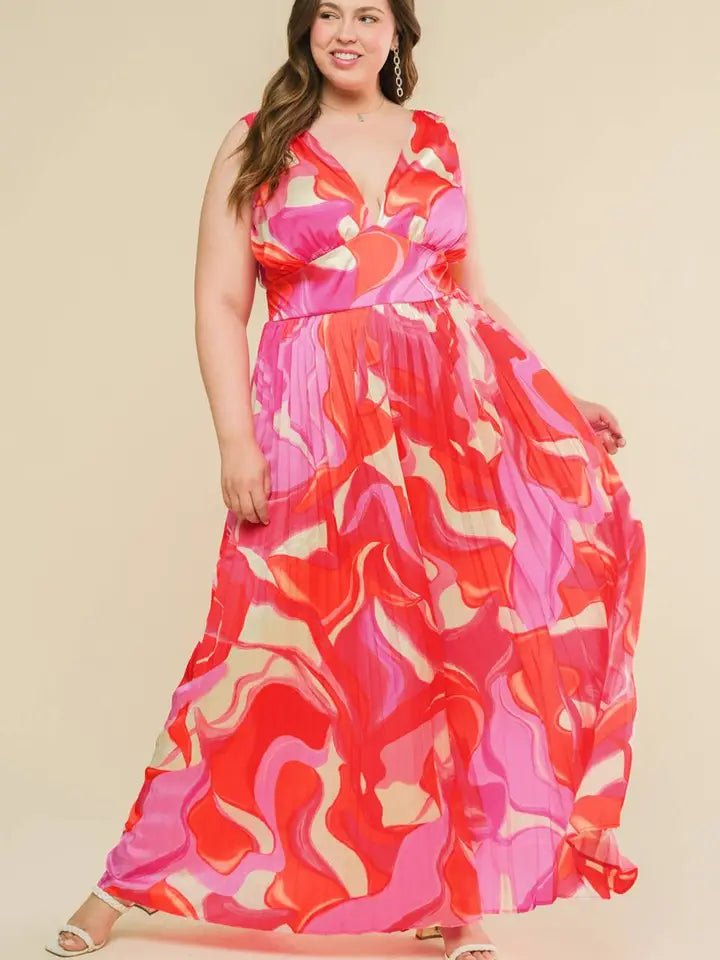 Anaïs Print Jumpsuit, Plus-Size