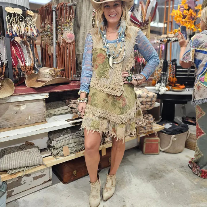 Stripe Butterfly Shirt Dress OS - A Rare Bird