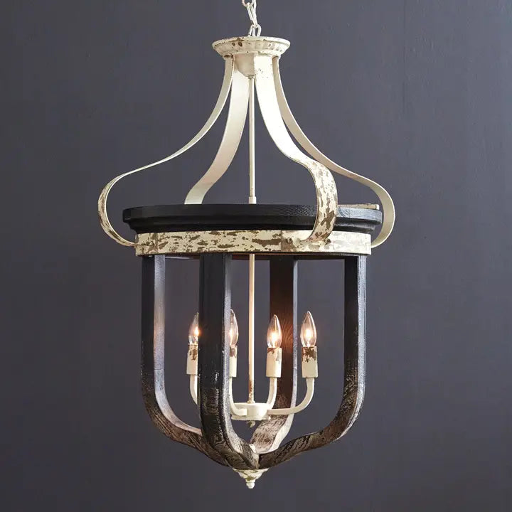 Black & White Rustic Hanging Light