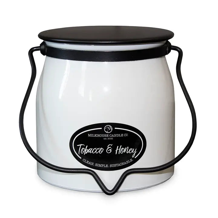 Tobacco & Honey 16oz Butter Jar - Milkhouse Candle Company