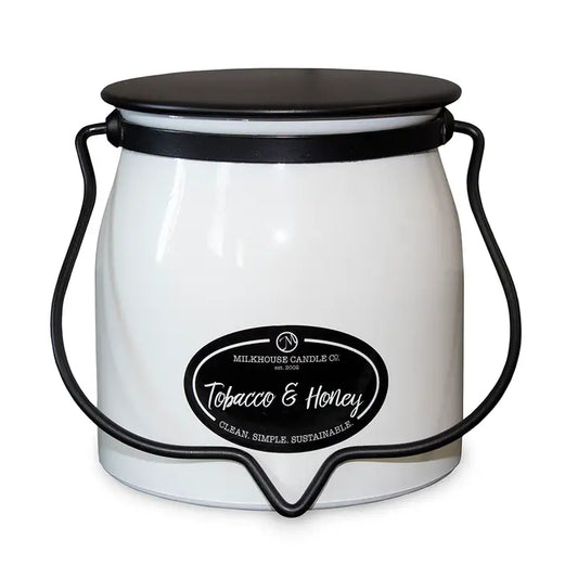 Tobacco & Honey 16oz Butter Jar - Milkhouse Candle Company