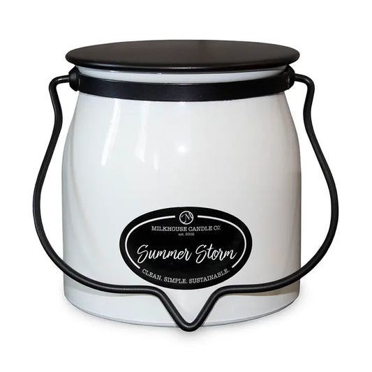Summer Storm 16oz Butter Jar - Milkhouse Candle Company