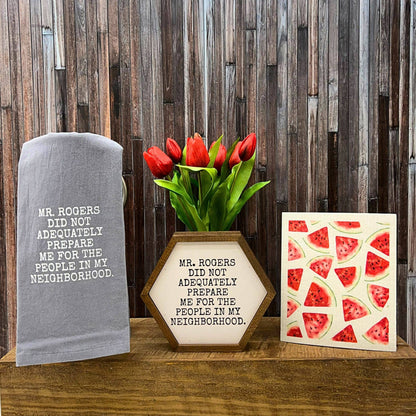 "Mr. Rogers Neighborhood" Hexagon Sign - EW002