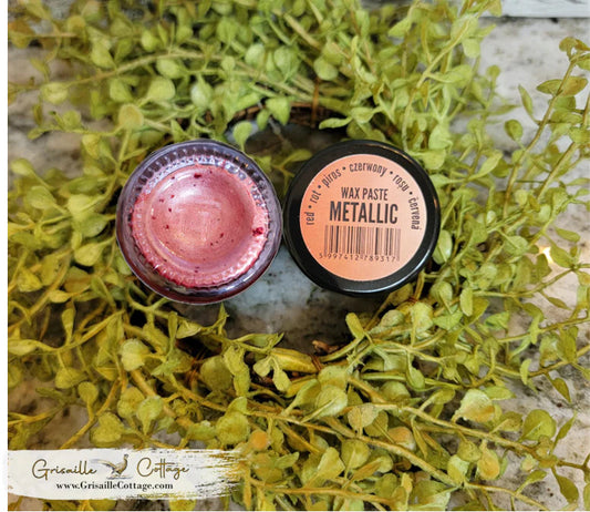 Red - Pentart Metallic Embellishing Wax Paste
