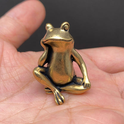 Sitting Frog Bronzed Trinket 67681