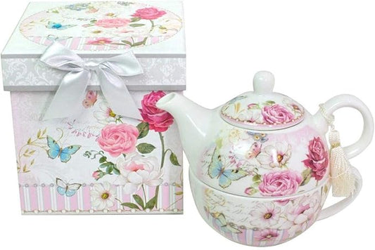 Rose Garden - Bone China Tea for One Set