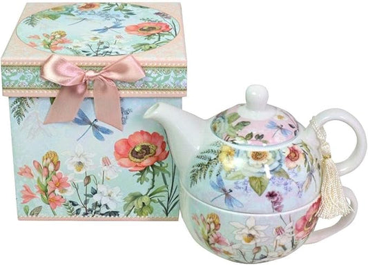 Floral - Bone China Tea for One Set