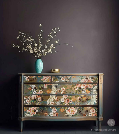 Elegance & Flowers 48inx35in (6-Sheets) - Redesign Decor Transfer®
