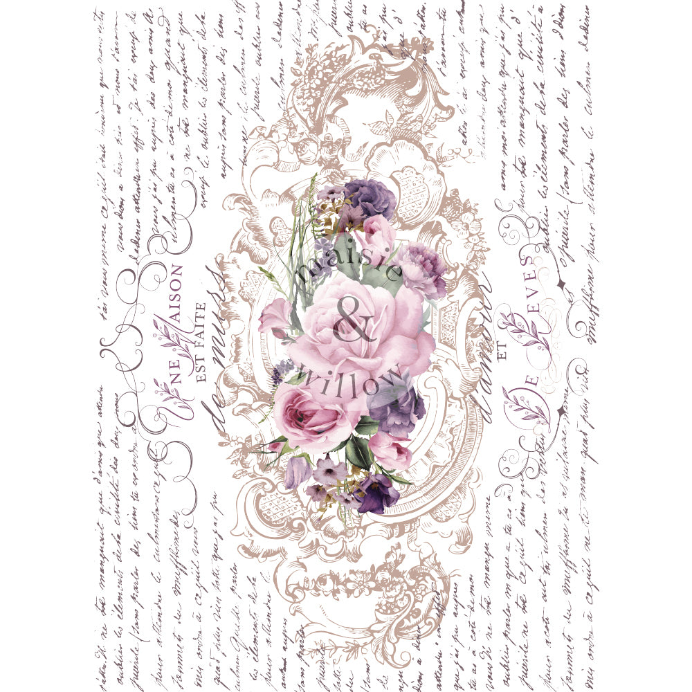 Floral Poems 17inx24in - Maisie & Willow Decor Transfer