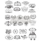 Classic Vintage Labels 24inx30in (3-Sheets) - Redesign Decor Transfer®