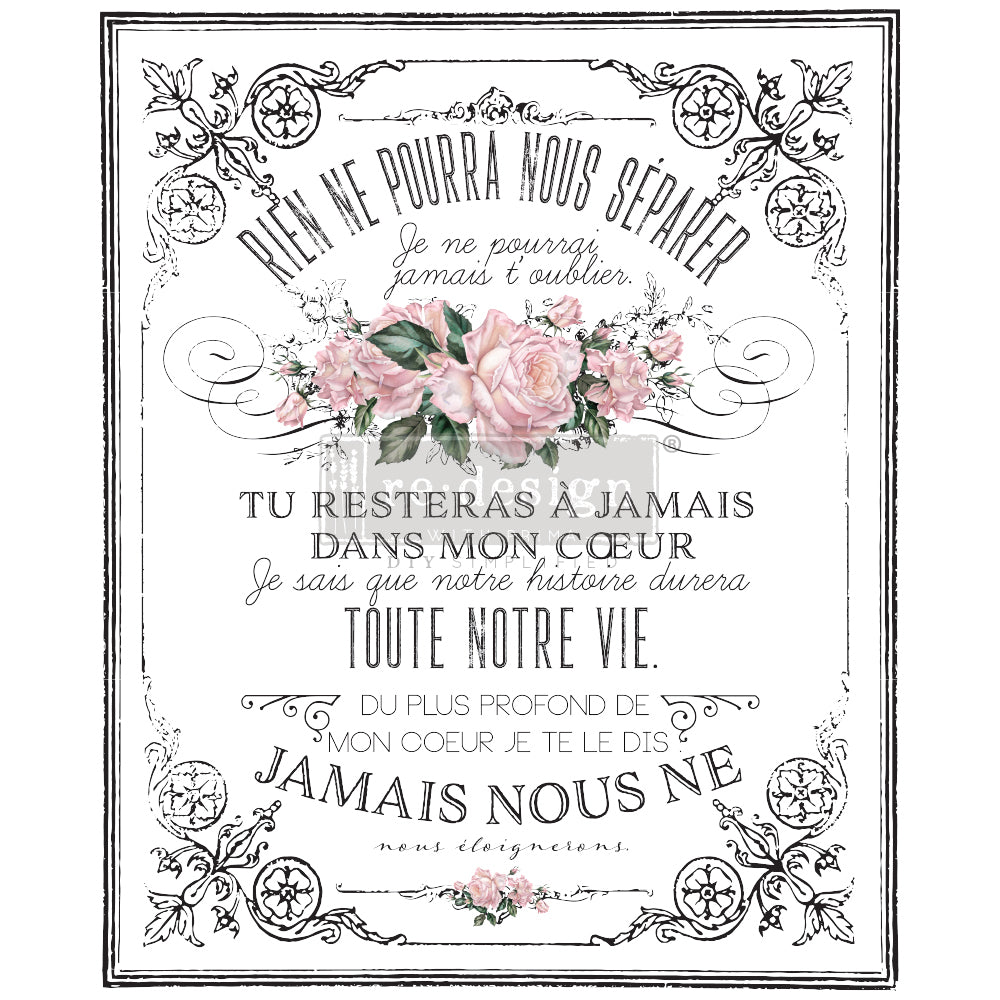 My Heart 24inx35in (3-Sheets) - Redesign Decor Transfer®