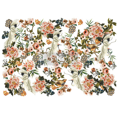 Elegance & Flowers 48inx35in (6-Sheets) - Redesign Decor Transfer®