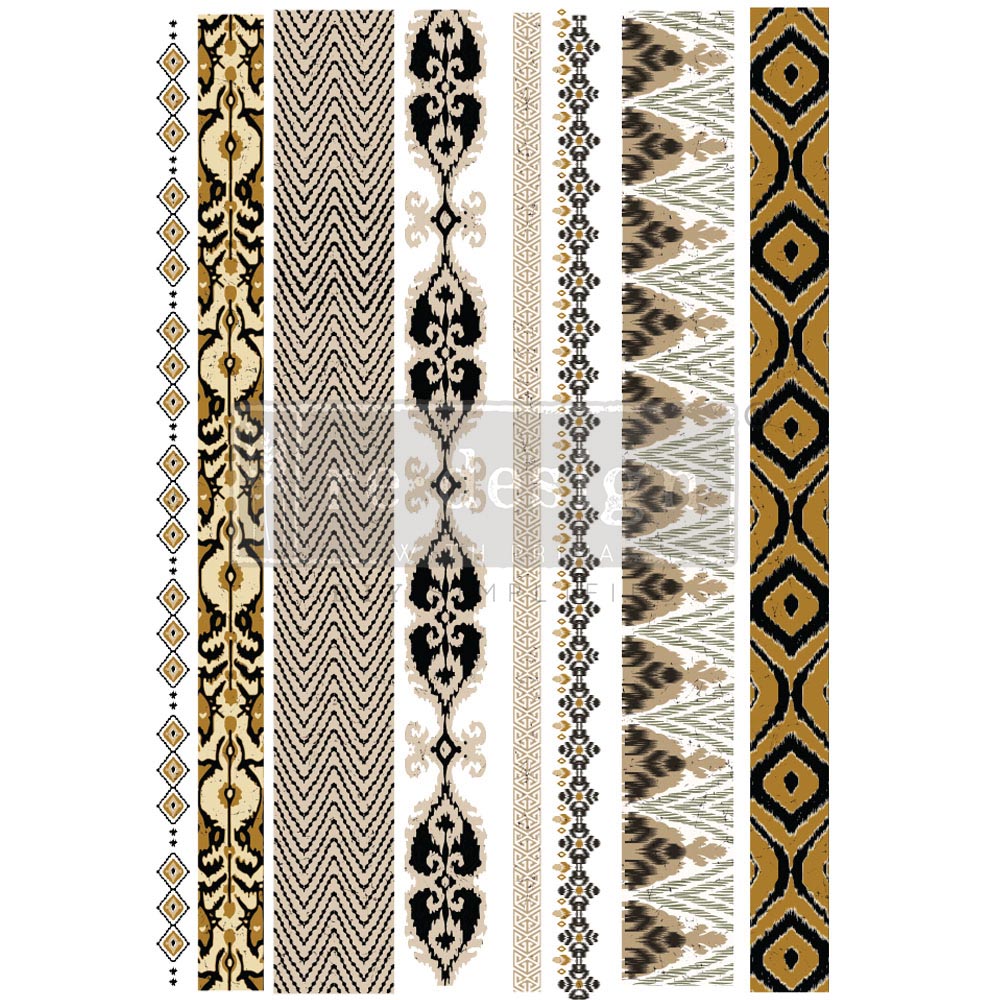 Exotic Borders 24inx35in (2-Sheets) - Redesign Decor Transfer®