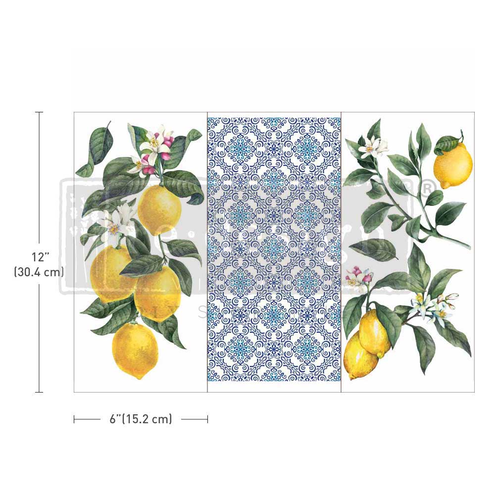 Lemon Tree 6"x12" (3-Sheets) - Redesign Decor Mini Transfer®