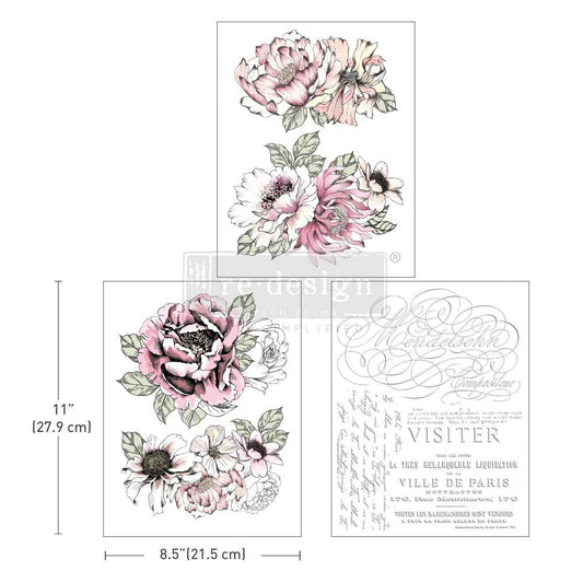 Desert Rose 8.5inx11in (3-Sheets) - Redesign Decor Middy Transfer®