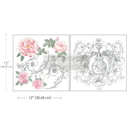 Odeur De Rose 12inx12in (2-Sheets) Maxi - Redesign Decor Transfer®