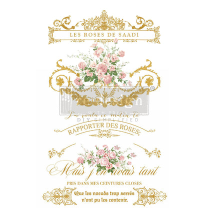 Les Roses by Kacha 24inx35in (3-Sheets) - Redesign Decor Transfer®