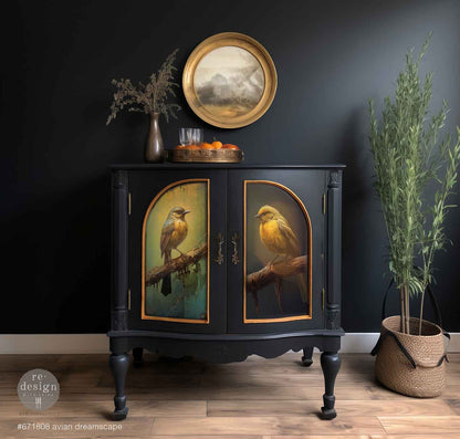 Avian Dreamscape D 19"x15" - Decoupage Tissue Paper