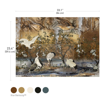 Graceful Wings A1 23.4" x 33.1" - Decoupage Fiber Paper