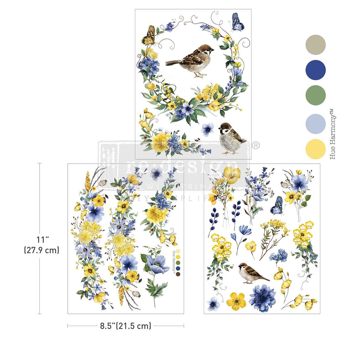 Sunlit Aviary 8.5"x11" (3-Sheets) - Middy Transfers®