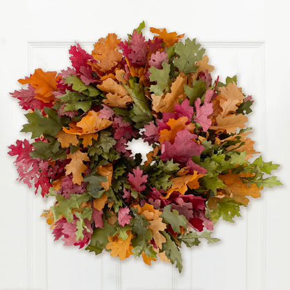 Natural Oak Leaf Autumn Wreath (Call to Reserve Yours!)