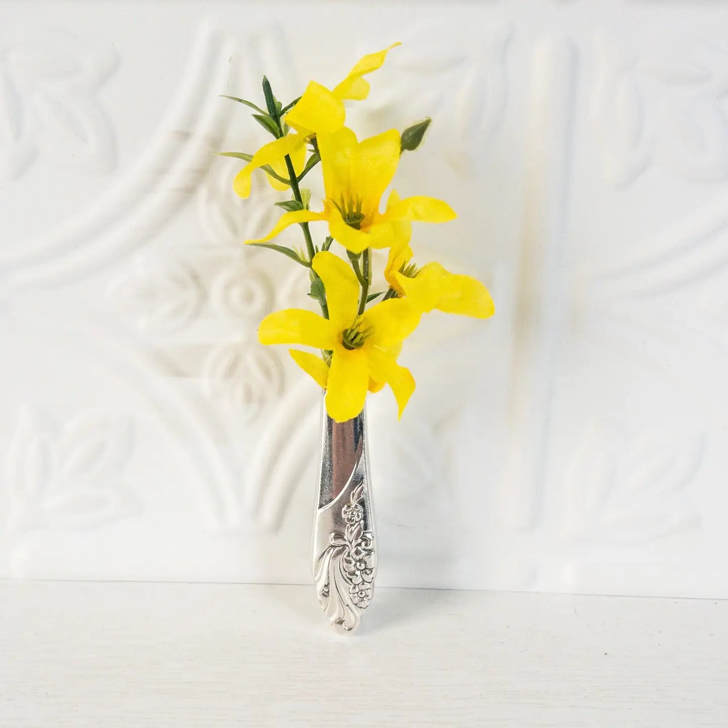 Vintage Silverware Mini Vase Magnet