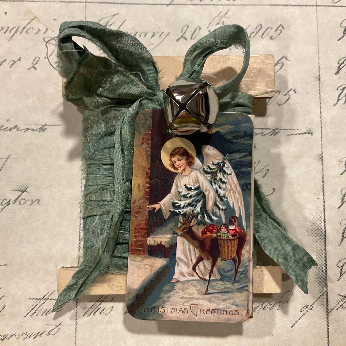 Spruce Blue Angel 6-Tag & Ribbon Set