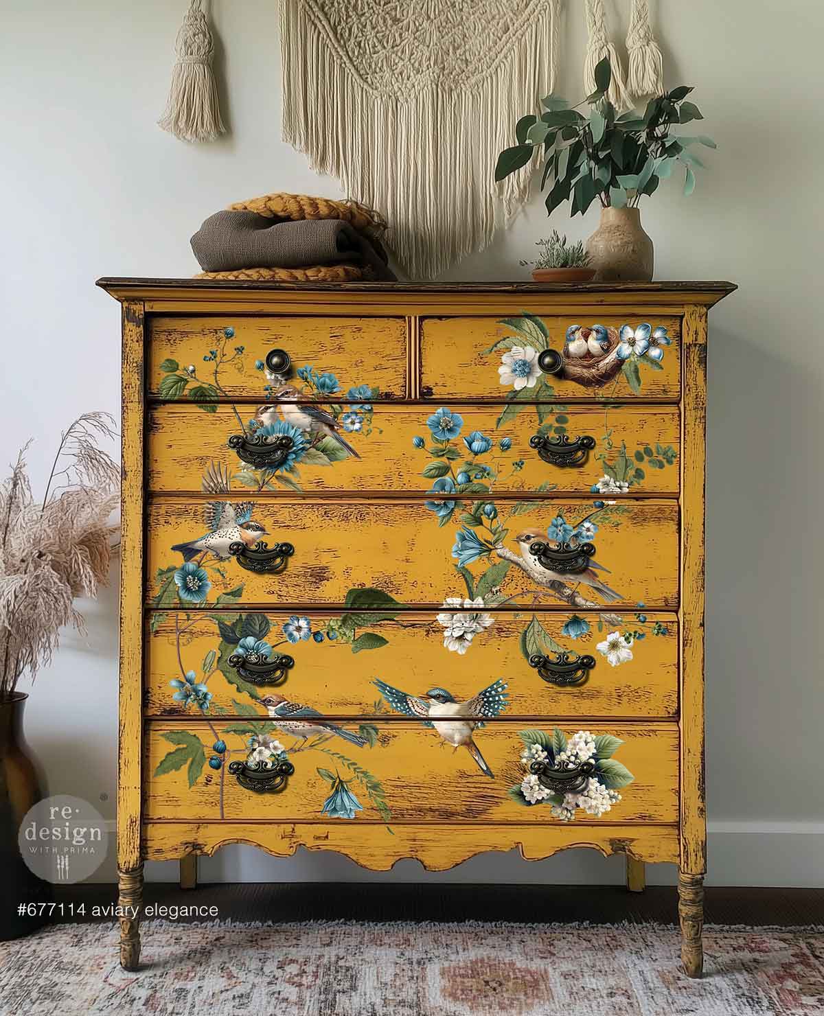 Aviary Elegance 24"x35" (4-Sheets) - Decor Transfers®