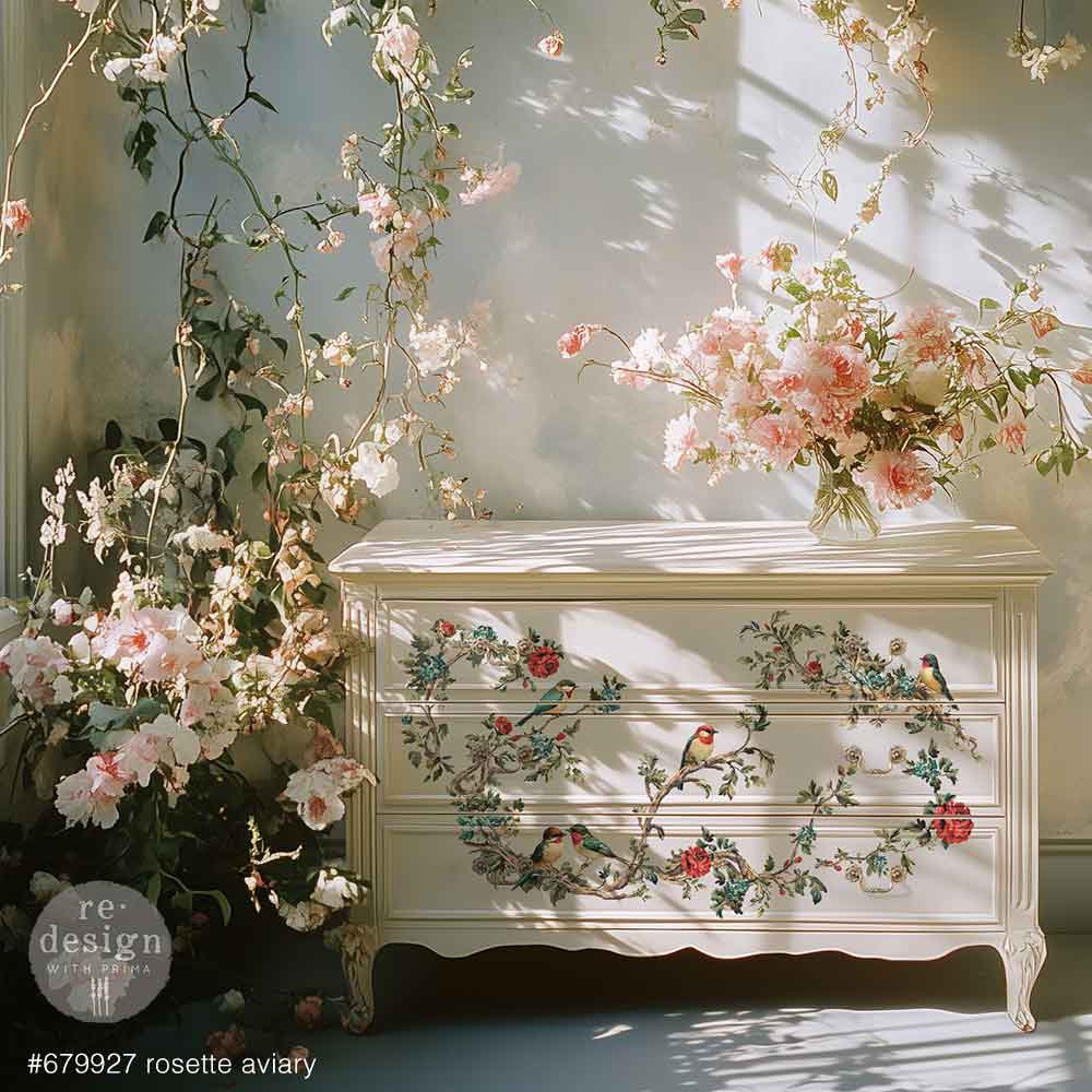 Rosette Aviary 24"x35" (4-Sheets) - Decor Transfers®