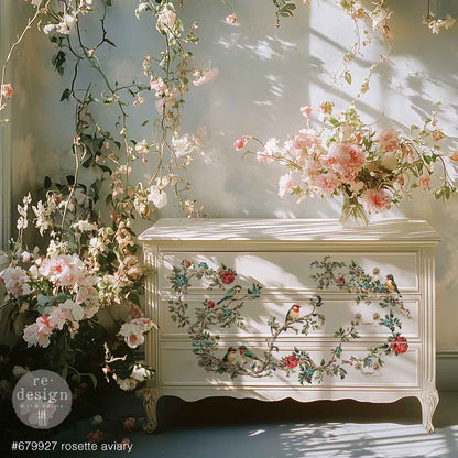 Rosette Aviary 24"x35" (4-Sheets) - Decor Transfers®