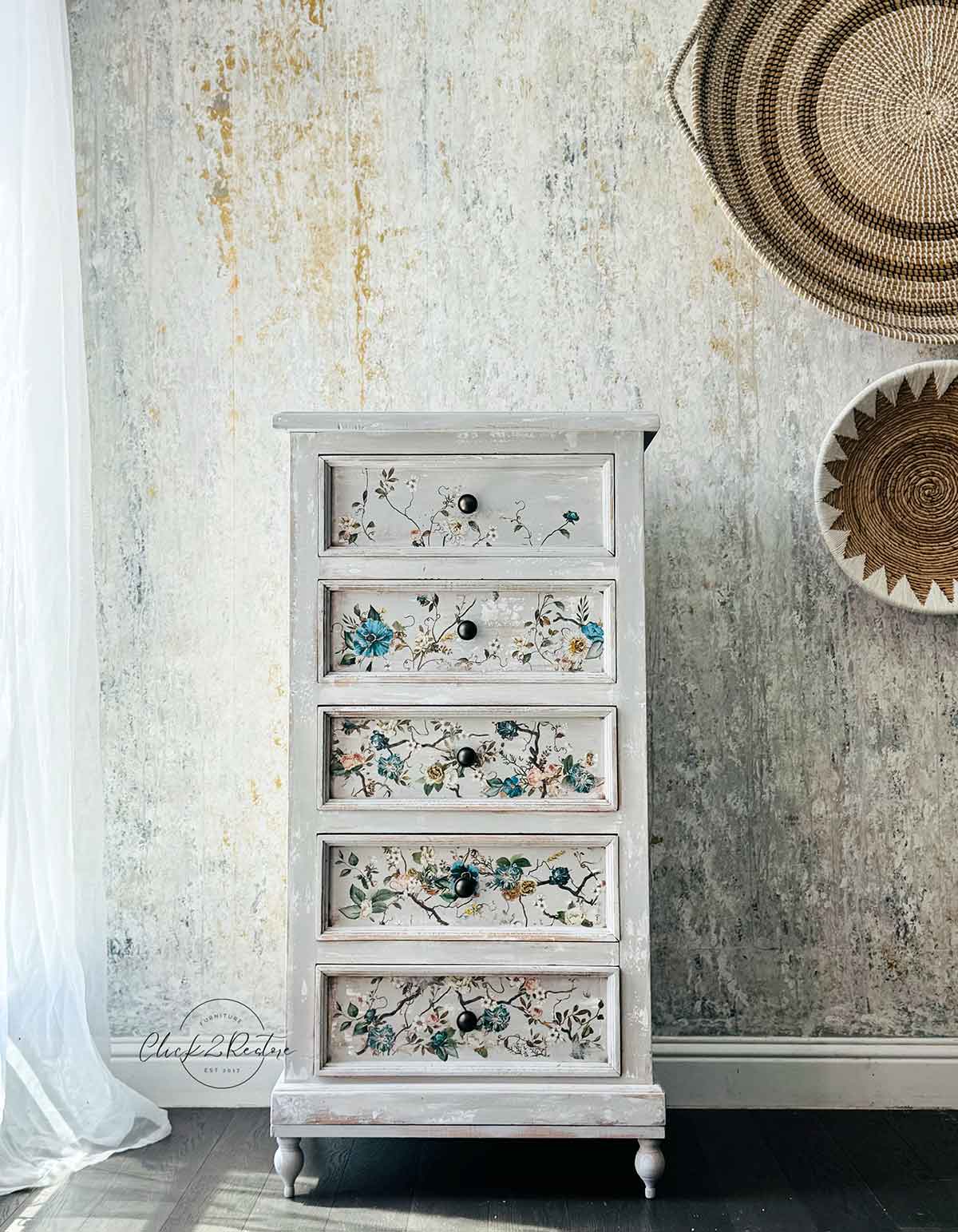 Blue Vine 24"x35" (4-Sheets) - Decor Transfers®