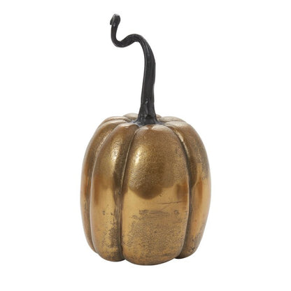 Pumpkin 10.75in Aged Bronze Totem
