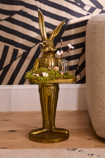 Eric the Hare Butler - Authentic E&E Eloise Collection Bronzed Aluminum Stand - (𝐏𝐢𝐜𝐤-𝐔𝐩 𝐎𝐧𝐥𝐲)