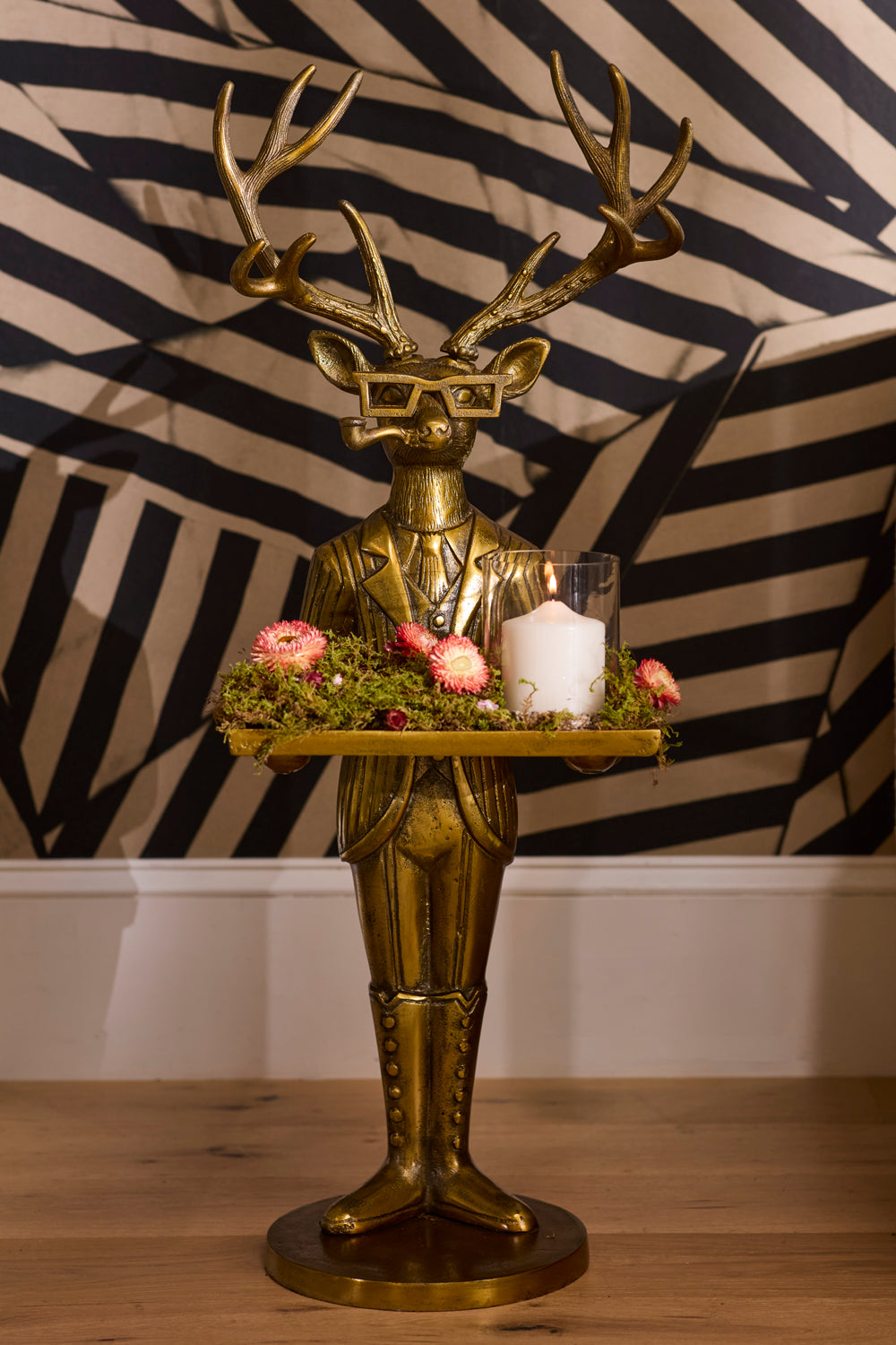 Frankie the Stag Butler - Authentic E&E Eloise Collection Bronzed Aluminum Stand - (𝐏𝐢𝐜𝐤-𝐔𝐩 𝐎𝐧𝐥𝐲)