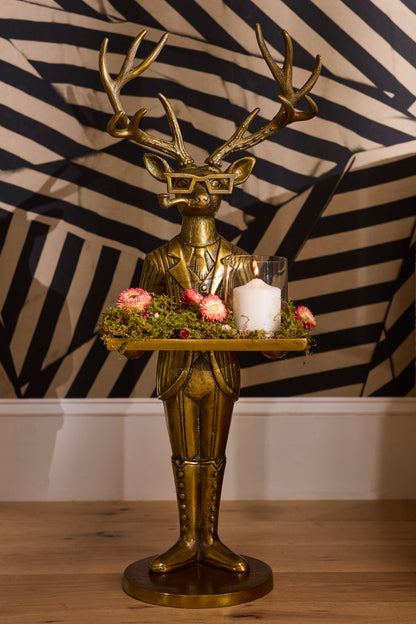 Frankie the Stag Butler - Authentic E&E Eloise Collection Bronzed Aluminum Stand - (𝐏𝐢𝐜𝐤-𝐔𝐩 𝐎𝐧𝐥𝐲)