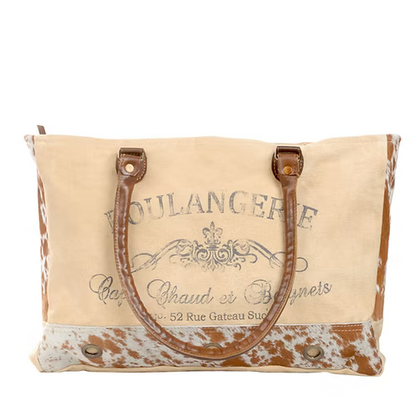 Boulangerie Upcycled Canvas & Leather Tote