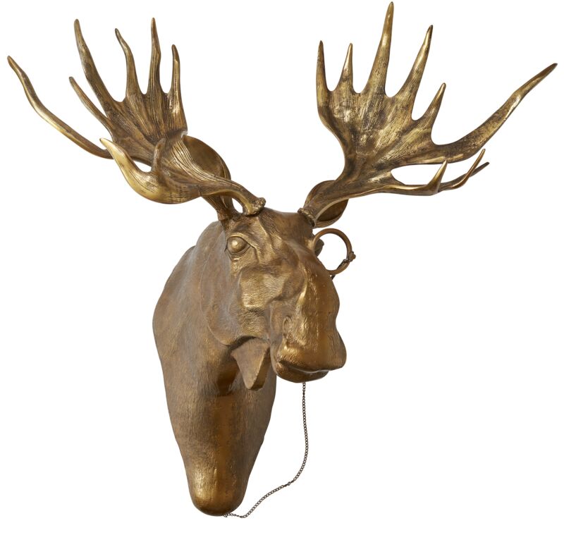 Eugene the Moose - Authentic E&E Eloise Collection Bronzed Aluminum Wall Mount