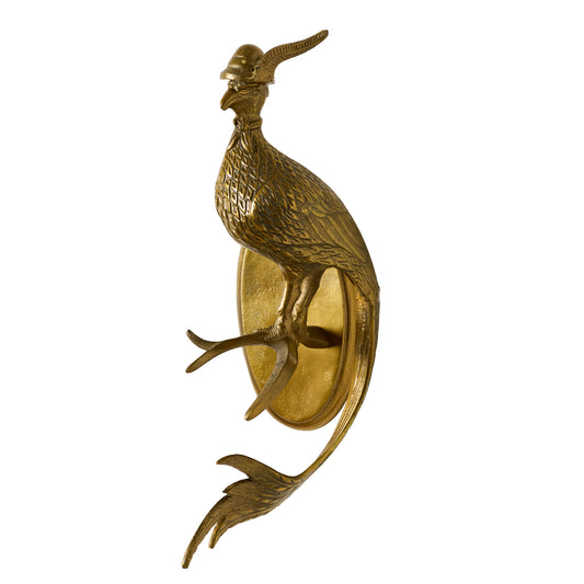 *NEW-Coming Soon*  Avery the Pheasant - Authentic E & E Collection Bronzed Aluminum Wall Mount