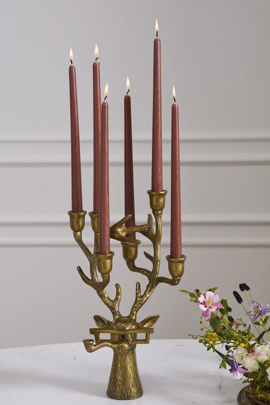 Frankie the Deer Candelabra - Authentic E&E Eloise Collection Bronzed Aluminum
